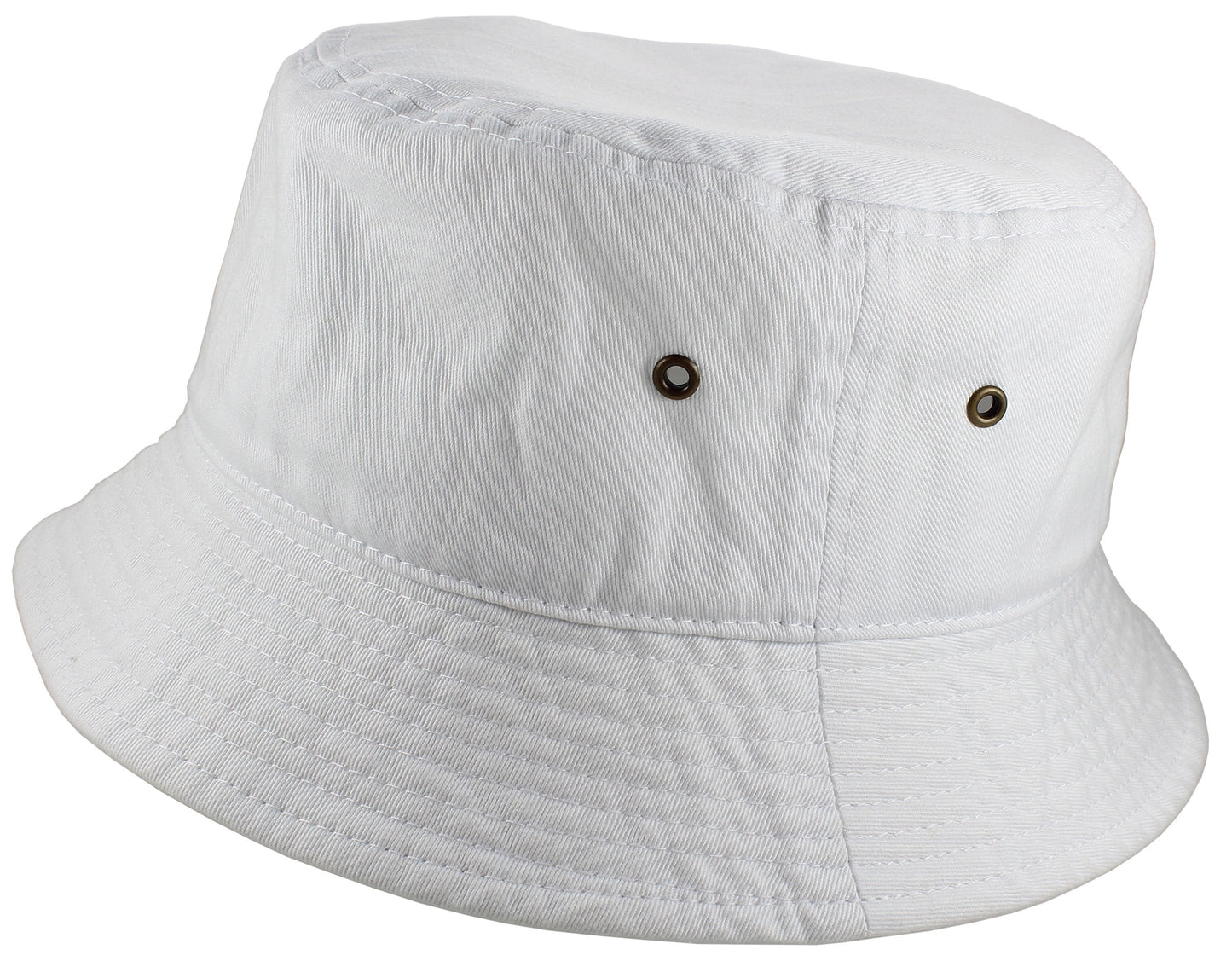 Bucket Hat 100% Cotton Packable Summer Travel Cap. Gray-L/Xl