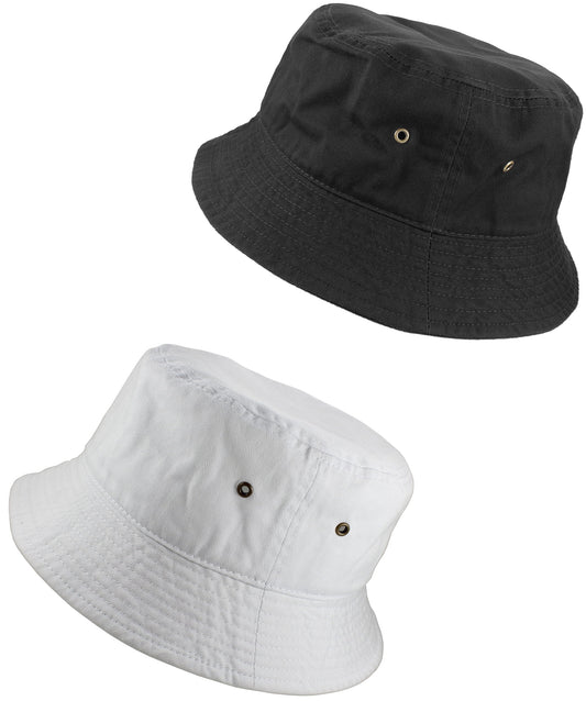 Bucket Hat 100% Cotton Packable Summer Travel Cap. Gray-L/Xl