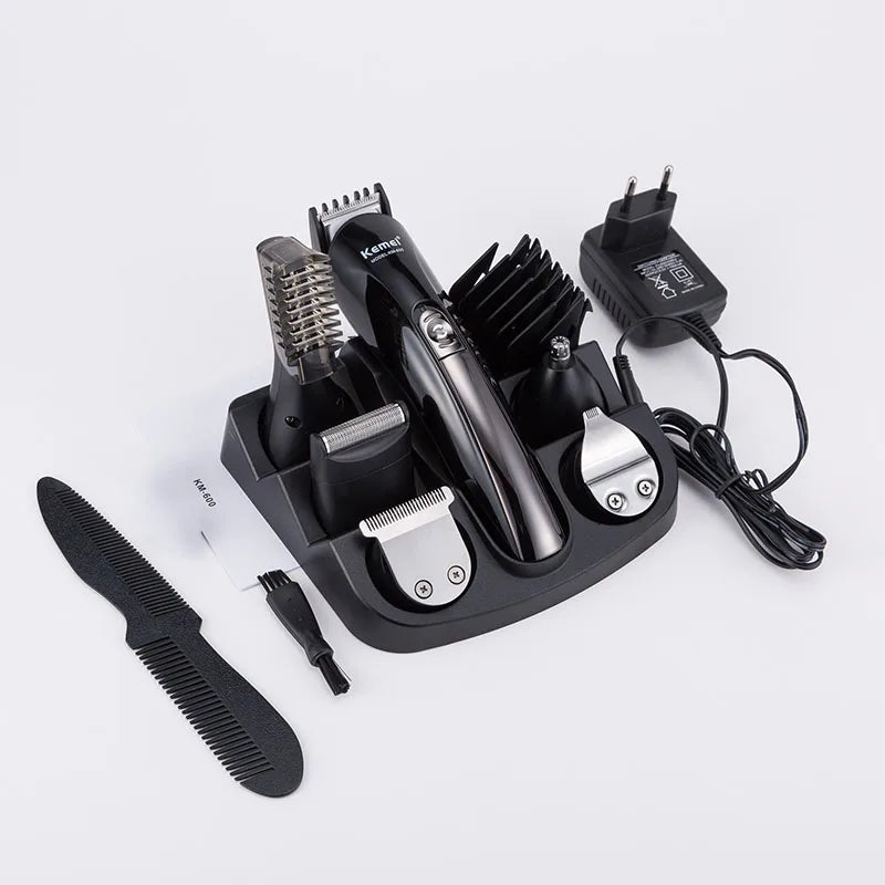 Kemei Hair Clipper Barber Hair Trimmer Electric Clipper Razor Shaver Beard Trimmer Men Shaving Machine Cutting Nose Trimmer