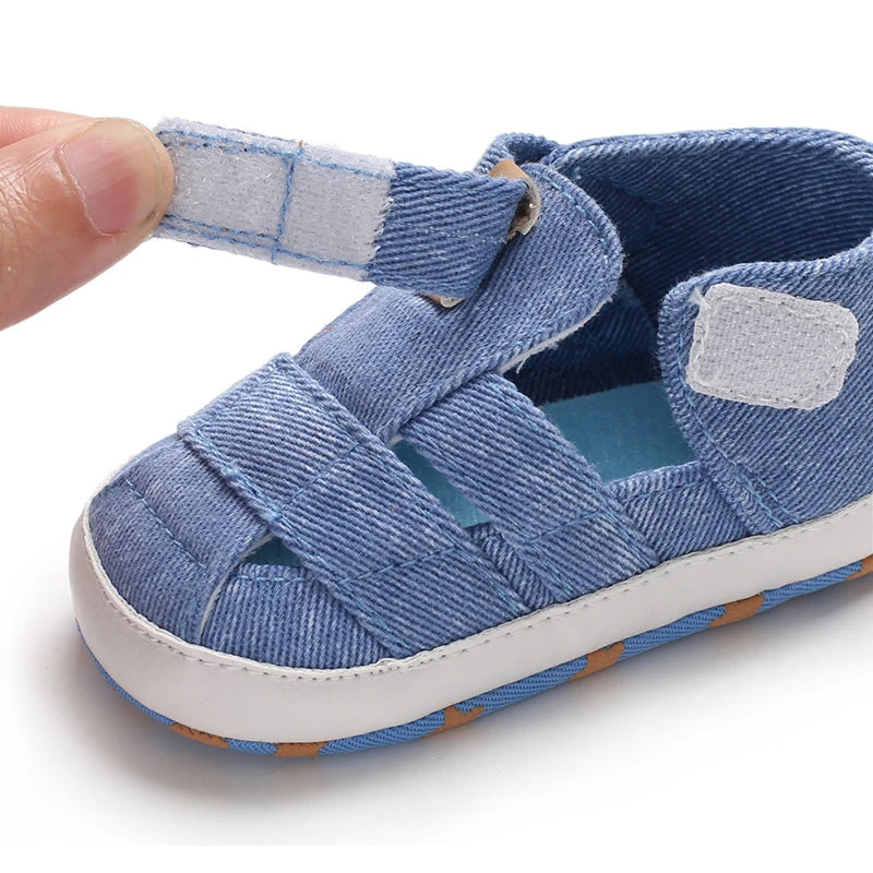 Summer Newborn Baby Boy Girl Solid First Walkers Soft Sole Crib Shoes Sneaker Prewalker Canvas Casual Anti Slip Shoes