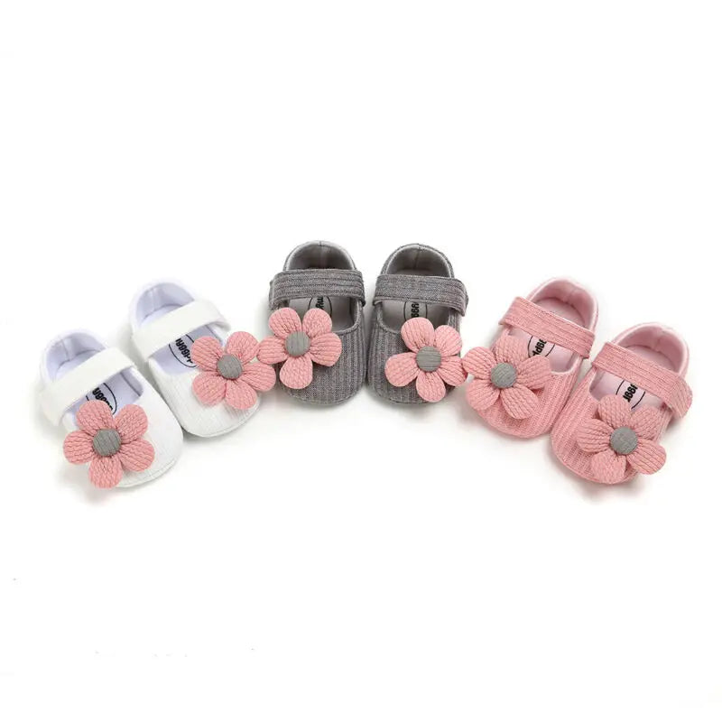 2019 Baby First Walkers Clothing Kids Infant Newborn Baby Boy Girl Unisex Soft Sole Crib Shoes Flower Cotton Prewalker Shoes