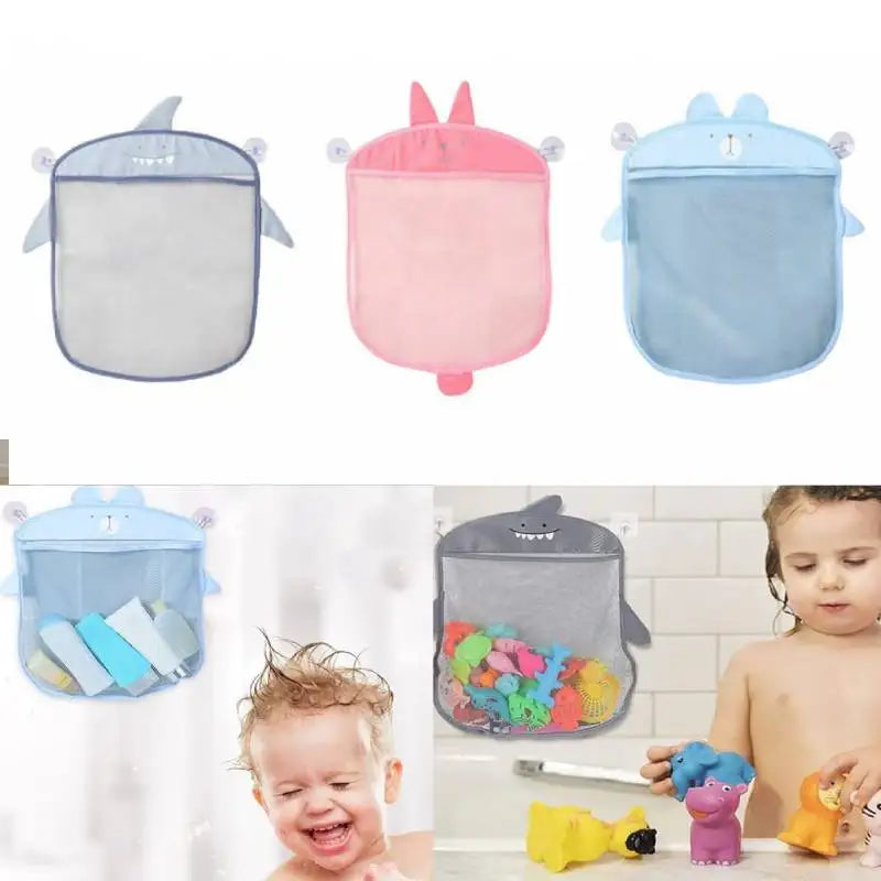 Hanging Bath Toy Storage Quick Dry Net Basket Mesh Bag Bathroom Organizer Bathtub Game Toy Holder Shower Caddy for Kids Toddler