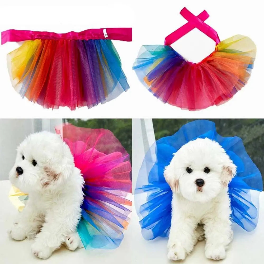 Tutu Dress Fashion For Small Medium Dog Puppy Teddy Schnauzer Apparel Dog Dress Puppy Clothes Dog Skirts Pet Supplies