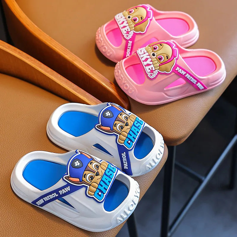 Paw Patrols Shoes Cartoon Sandals Boys Girls Creative Comfortable  Cosplay Slippers Summer New Kawaii Outdoor Shoes Nonslip Soft