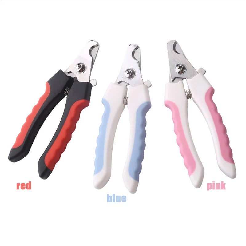 Pet Nail Clippers Scissors Dog Clipper Cat Claw Cutter Grooming Trim Trimmers Toe Care Stainless Steel Grooming Clipper for Dogs