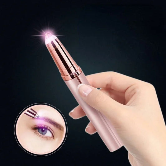 1Pc Electric Eyebrow Trimmer Painless Eye Brow Epilator Mini Eye Brow Shaper Shaver Razor Portable Facial Hair Remover For Women