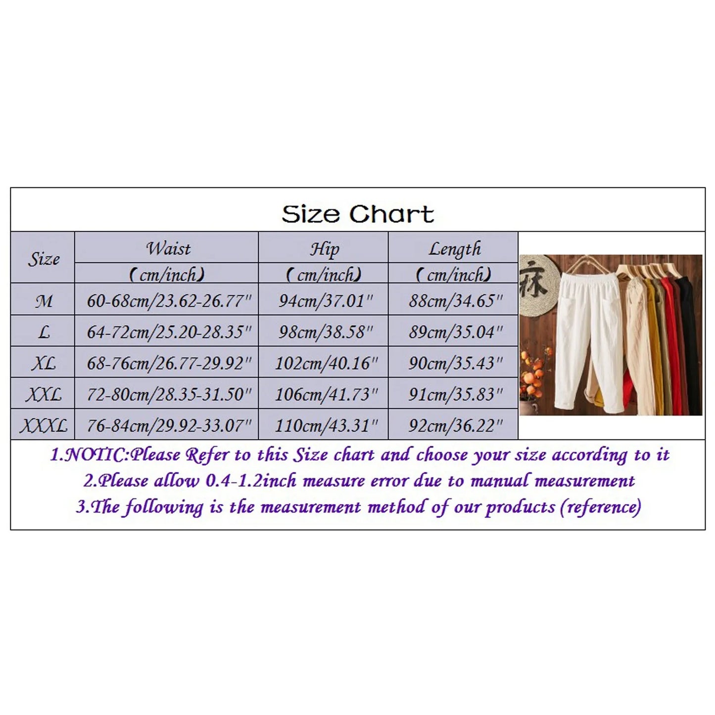 Cotton Linen Pants Women Spring Summer Large Size Solid Color Harem Pants Elastic Waist Loose Casual Woman's Linen Trousers