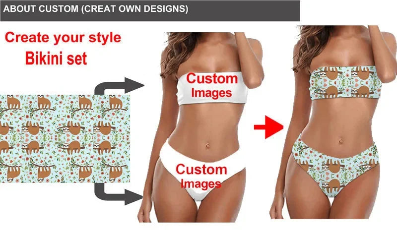 African Pattern Swim suit for Women Teen Girls Summer Bikinis Sets Sexy Swimsuit Beachwear Women Bikini Set Push Up Bathing Suit