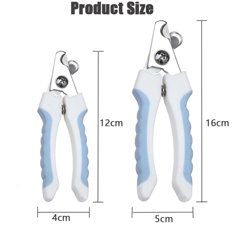 Pet Nail Clippers Scissors Dog Clipper Cat Claw Cutter Grooming Trim Trimmers Toe Care Stainless Steel Grooming Clipper for Dogs